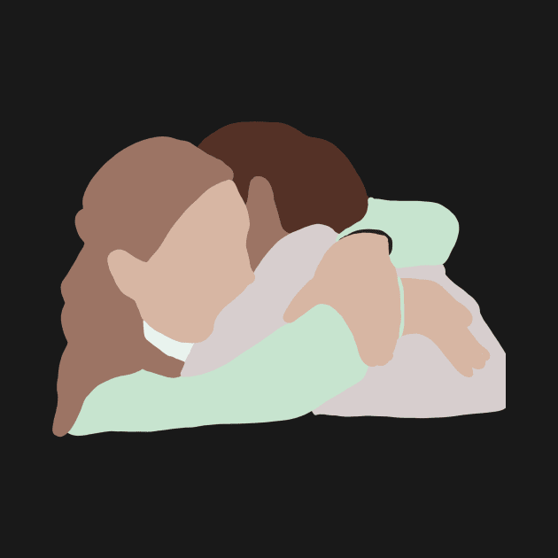 The office Jim and Pam hugging by Denicbt