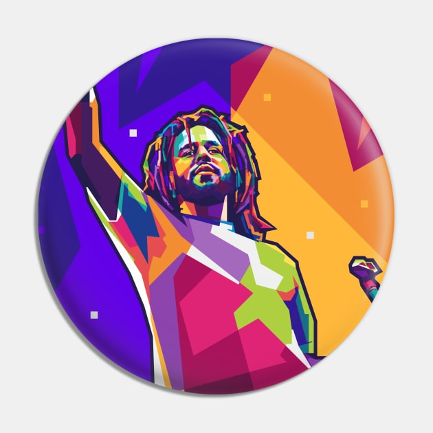 Popart J. Cole Pin by Alanside