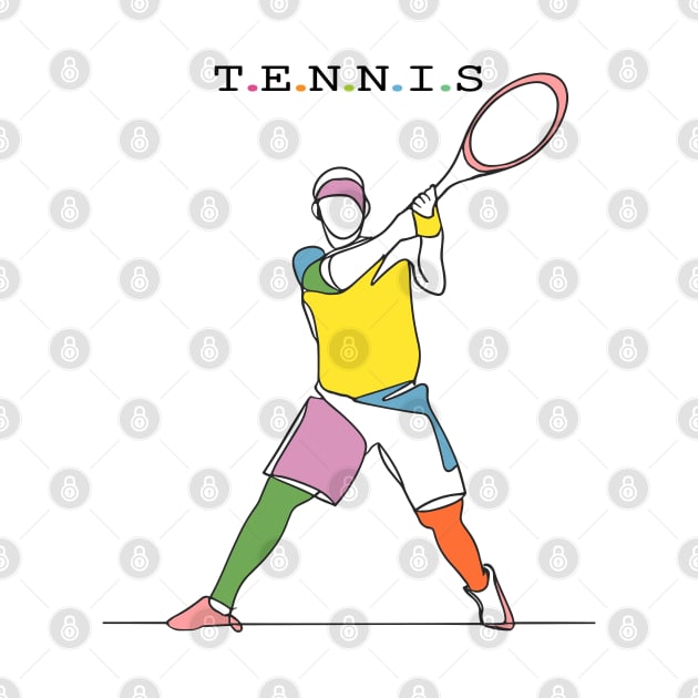 Tennis Sport by Fashioned by You, Created by Me A.zed
