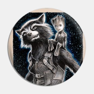 Rocket & Groot Pin