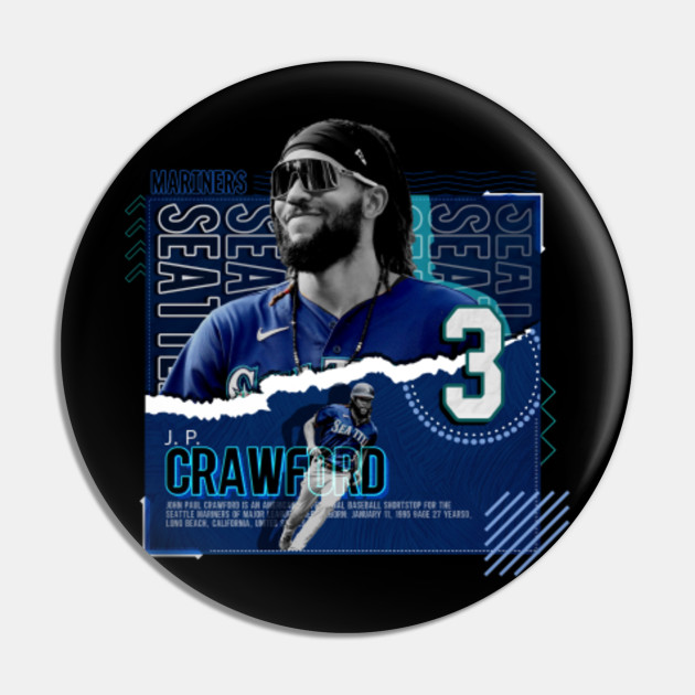 J.P. Crawford Baseball Paper Poster Mariners - Jp Crawford - Magnet