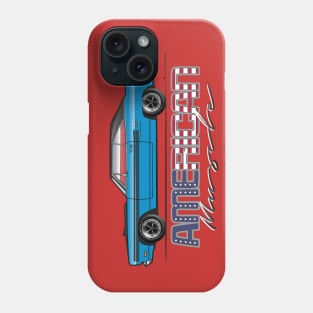 Blue 1970 American Muscle Phone Case