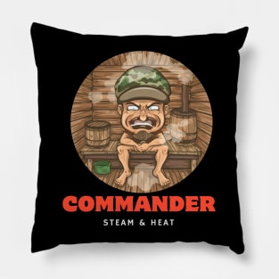 Sauna Commander Sauna Lover Pillow