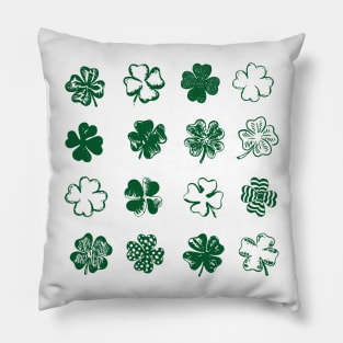 Shamrocks St Patricks Day 2 Pillow