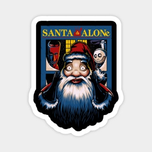 Santa Alone Magnet