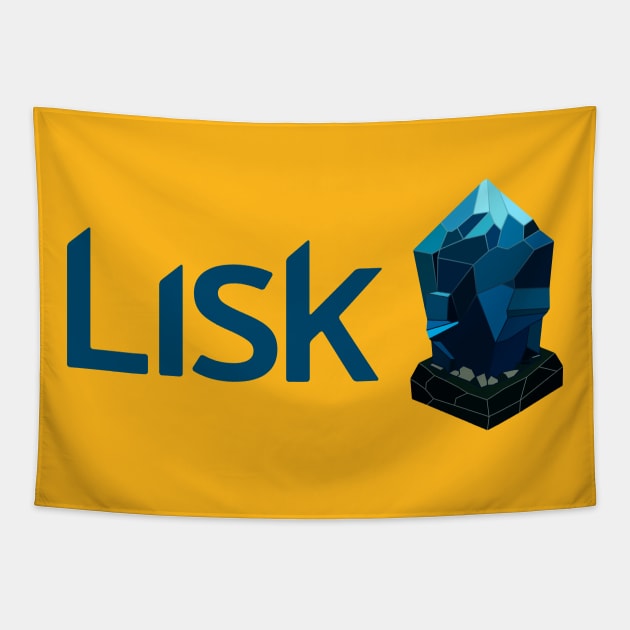 Lisk CryptoCurrency Logo. Tapestry by CryptoTextile