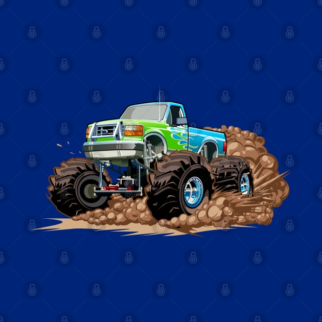 Cartoon monster truck by Mechanik