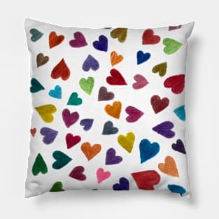 Scattered Hearts Pillow