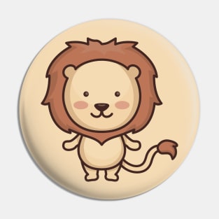 Cute Baby Lion Cartoon Pin