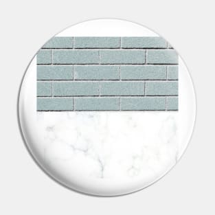 Teal brick marble Pin