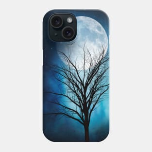 Moon And Tree Illustration Phone Case