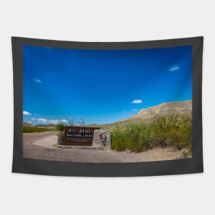 Big Bend National Park Sign Tapestry