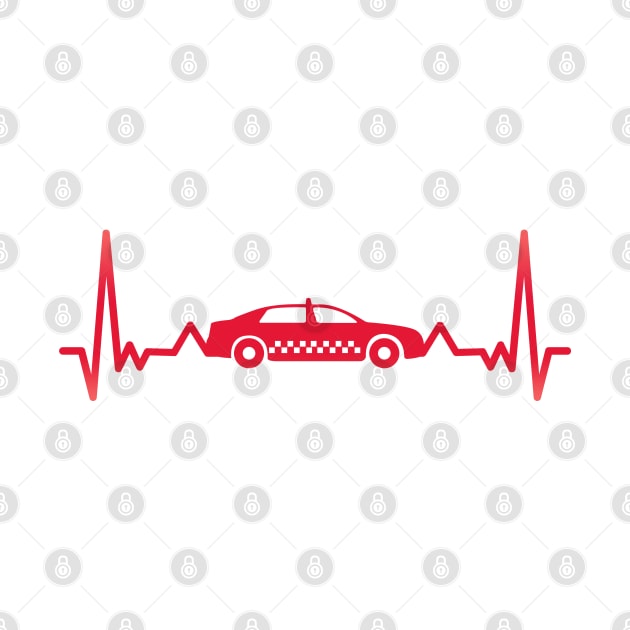 Taxi Driver Heartbeat Xmas Gift by qwertydesigns