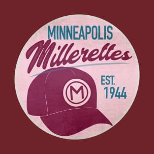 Minneapolis Millerettes • AAGPBL Hat T-Shirt