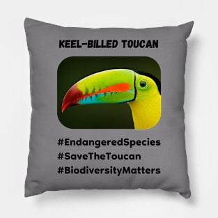 Endangered Toucan Pillow