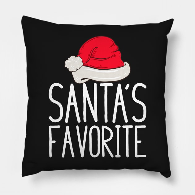 Santas favorite Christmas gift Pillow by TeeGuarantee