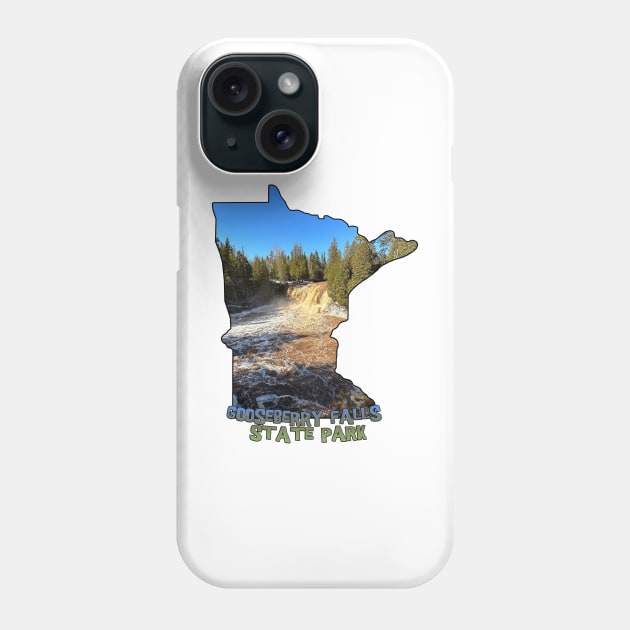 Gooseberry Falls State Park Upper Falls Phone Case by gorff