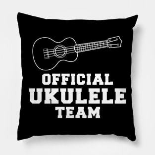 Uke & Chuckles - Official Ukulele Team Tee: Strumming Strings of Laughter! Pillow