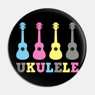 Play Ukulele - Be Happy Pin