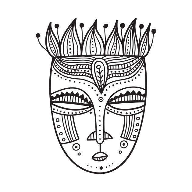 Tribal mask Black by yuliia_bahniuk