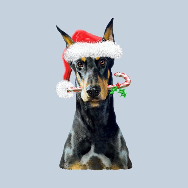 Doberman Christmas by bhymer