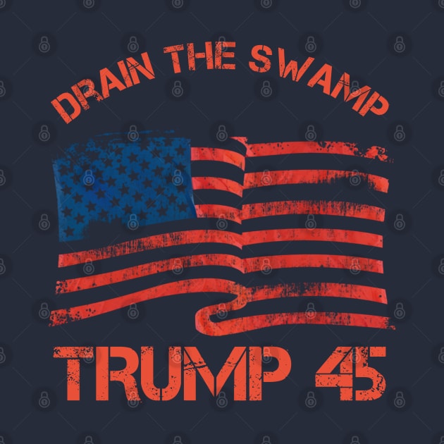 drain the swamp trump 45 by Theblackberry