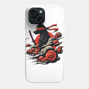 Funny Ninja Dog Japan Retro Vintage Phone Case