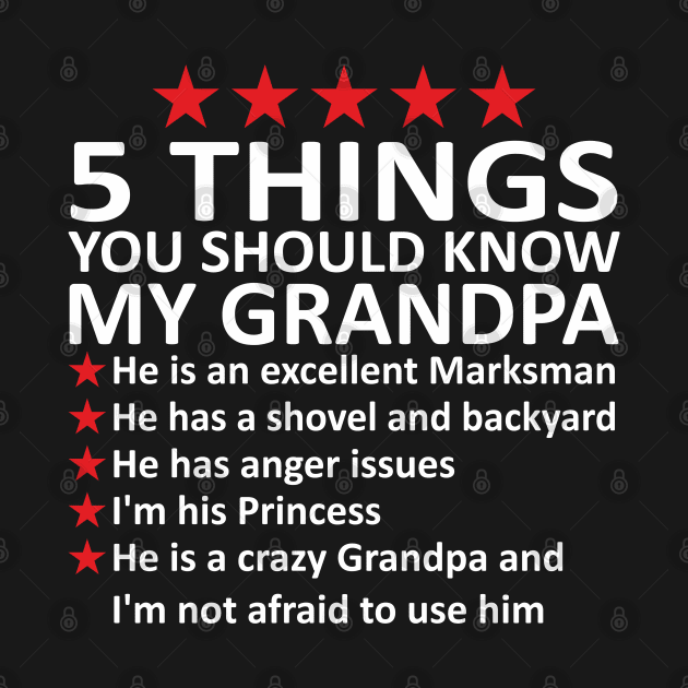 5 things you should know about my grandpa by Mas Design