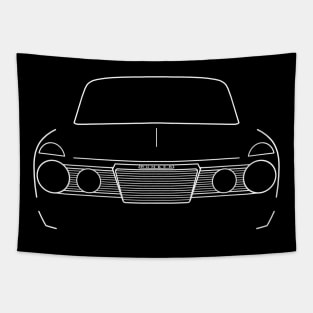Humber Sceptre MkII 1960s classic British car white outline graphic Tapestry
