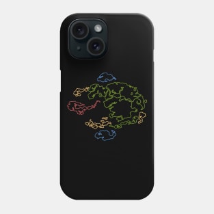 Avatar Map Neon Lines Phone Case