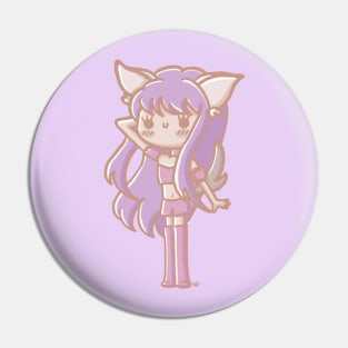 Mew Pam kawaii fan art Pin