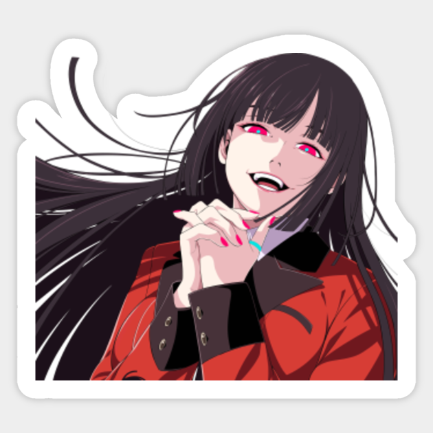Kakegurui Yumeko Jabami Png Jabami Yumeko Kakegurui Jabami Yumeko Sticker Teepublic Au teepublic