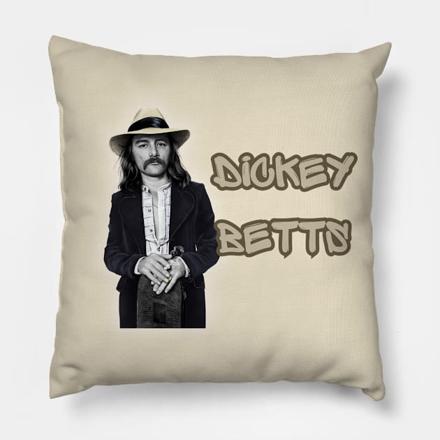 Dickey Betts Pillow by FASHION GRAVEYARD