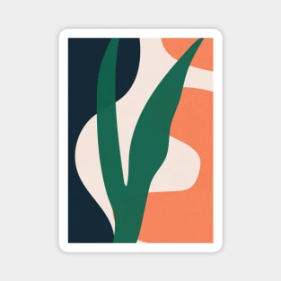 Abstract Mid Century, Scandinavian Print Magnet