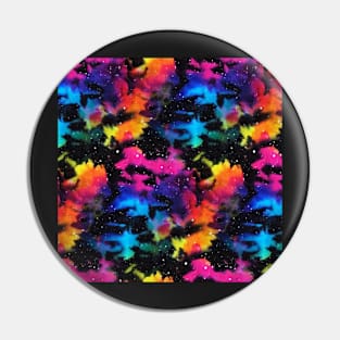 Tie Dye Rainbow Galaxy Pin