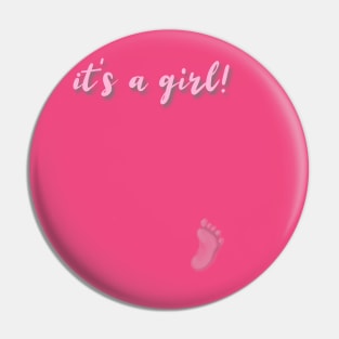 Baby pink footprints Pin