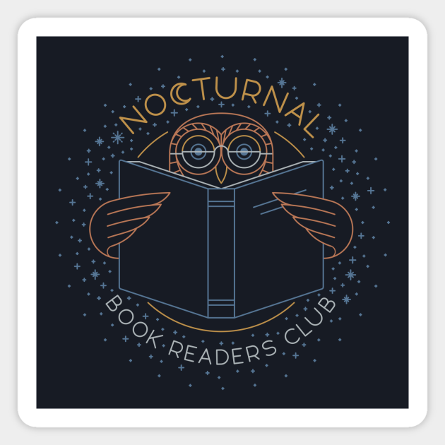 Nocturnal Book Readers Club - Books - Sticker