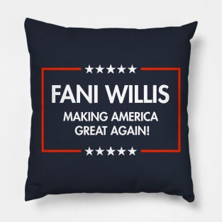 Fani Willis - Making America Great Again (blue) Pillow