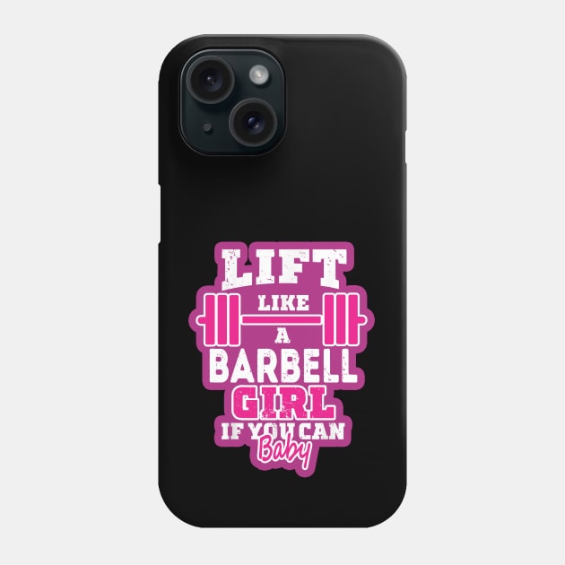 Life like a BARBELL Girl if you can, Baby Phone Case by DarkStile