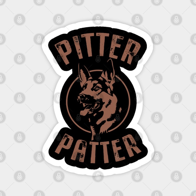 Funny Pitter Patter Arch Magnet by luckyboystudio