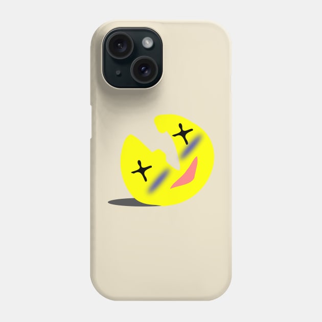 Mood Funny Silly Face Cartoon Smile Emoji Design Phone Case by sillyindustries