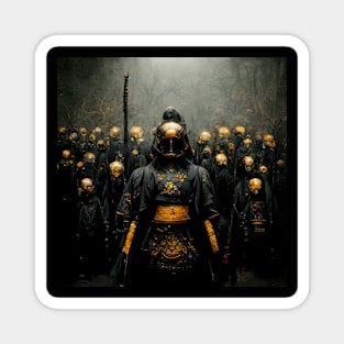 Dark Samurai - Black and Gold Magnet