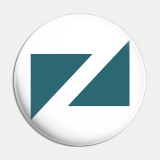 Zeddemore Industries Logo (Teal) Pin