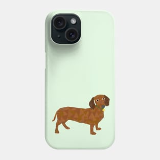 Geometric Sausage Dog Phone Case