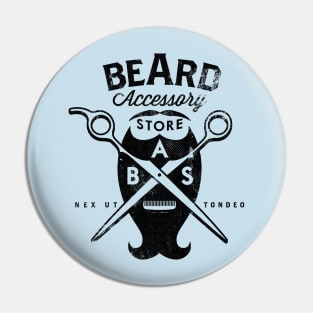 Beard Accessory Store logo Pin