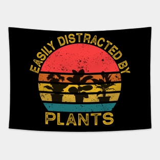 Cute Easily Distracted By Plants Tapestry