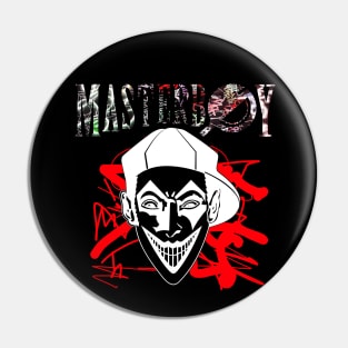 MASTERBOY - dance music 90s red graffiti Pin