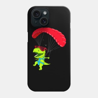 Funny Paragliding Dinosaur Paraglider Phone Case