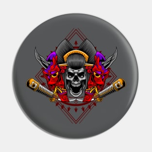 Geisha Skull 2.3 Pin