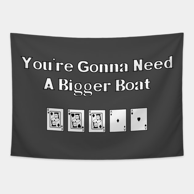 You're Gonna Need A Bigger Boat Tapestry by OpunSesame